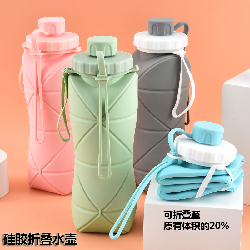 Creative Silicone Folding Sports Bottle